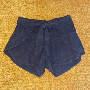 Patagonia Womens Shorts Sz S Wrap front Palms Tencel Hemp Garden Island